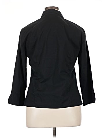Kathie Lee 3/4 Sleeve Button-Down Shirt (view 2)