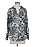 Zara Paisley Silver Long Sleeve Blouse Size XS - photo 1