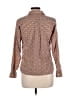 Assorted Brands 100% Cotton Print Brown 3/4 Sleeve Button-Down Shirt Size 14 - photo 2
