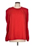 2 Hearts 100% Polyester Red Long Sleeve Blouse Size L - photo 1
