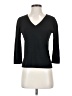 Coldwater Creek Black 3/4 Sleeve Top Size S - photo 1