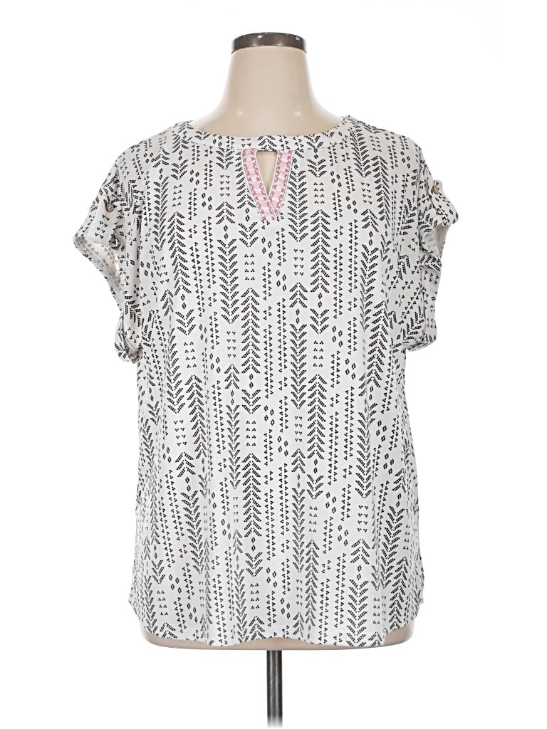 Pre-owned Cure Short Sleeve Blouse In White