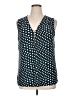 INC International Concepts Blue Black Sleeveless Blouse Size XL - photo 1