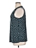 INC International Concepts Blue Black Sleeveless Blouse Size XL - photo 5