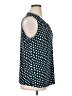INC International Concepts Blue Black Sleeveless Blouse Size XL - photo 4
