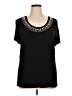 Cato Black Short Sleeve Top Size XL - photo 1