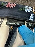 Cynthia Rowley Floral Blue Casual Pants Size 12 - photo 7