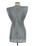 Nasty Gal Inc. 100% Polyester Metallic Silver Cocktail Dress Size 8 - photo 2