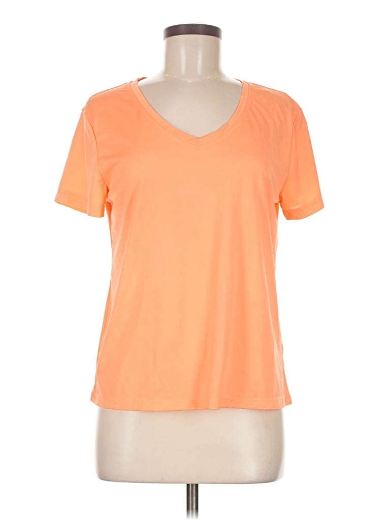 Pre-owned Athletic Works Active T-shirt In Orange
