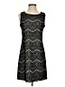 Halo 100% Polyester Chevron-herringbone Black Cocktail Dress Size XS - photo 1
