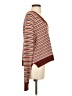 Madewell 100% Cotton Stripes Brown Pullover Sweater Size XS - photo 4