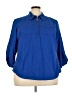 Cathy Blue 3/4 Sleeve Blouse Size 3X - photo 1