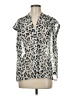 Express 100% Polyester Animal Print Silver Black Sleeveless Blouse Size M - photo 1