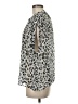 Express 100% Polyester Animal Print Silver Black Sleeveless Blouse Size M - photo 5