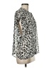 Express 100% Polyester Animal Print Silver Black Sleeveless Blouse Size M - photo 4