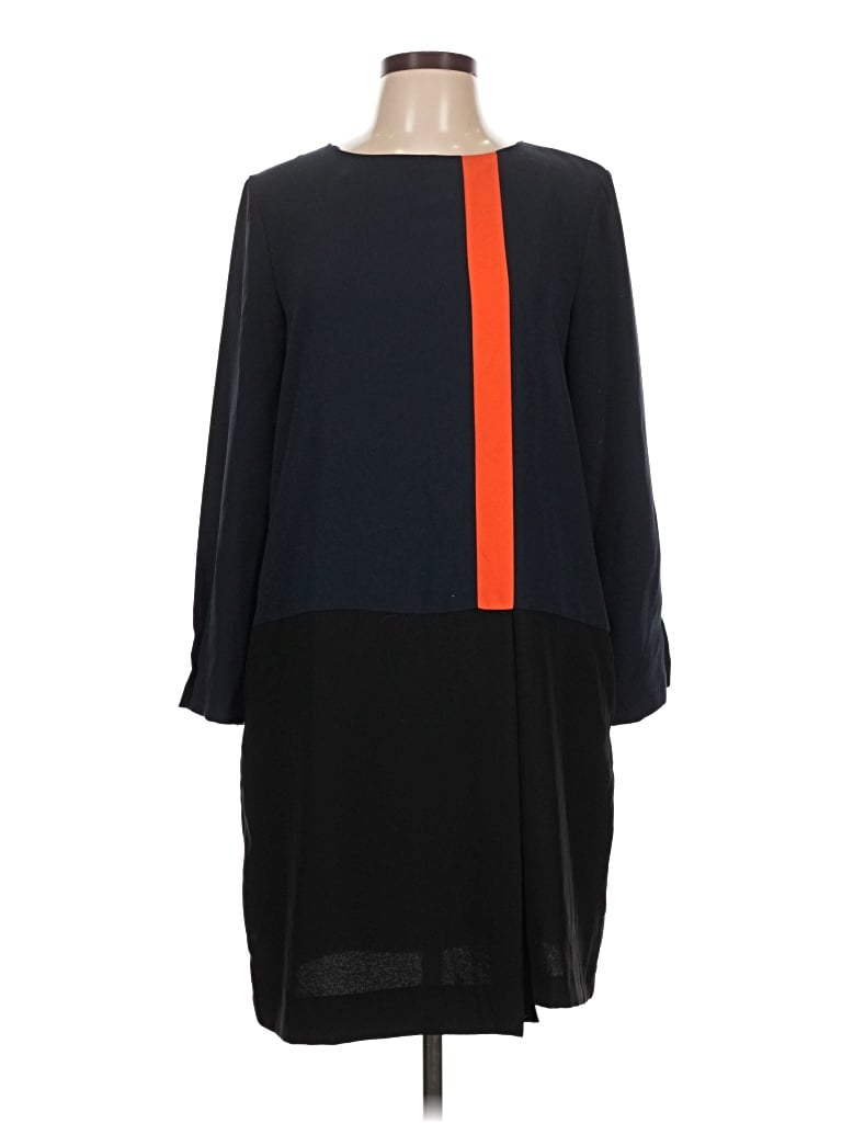 Pre-owned Zara Basic Casual Dress In Black