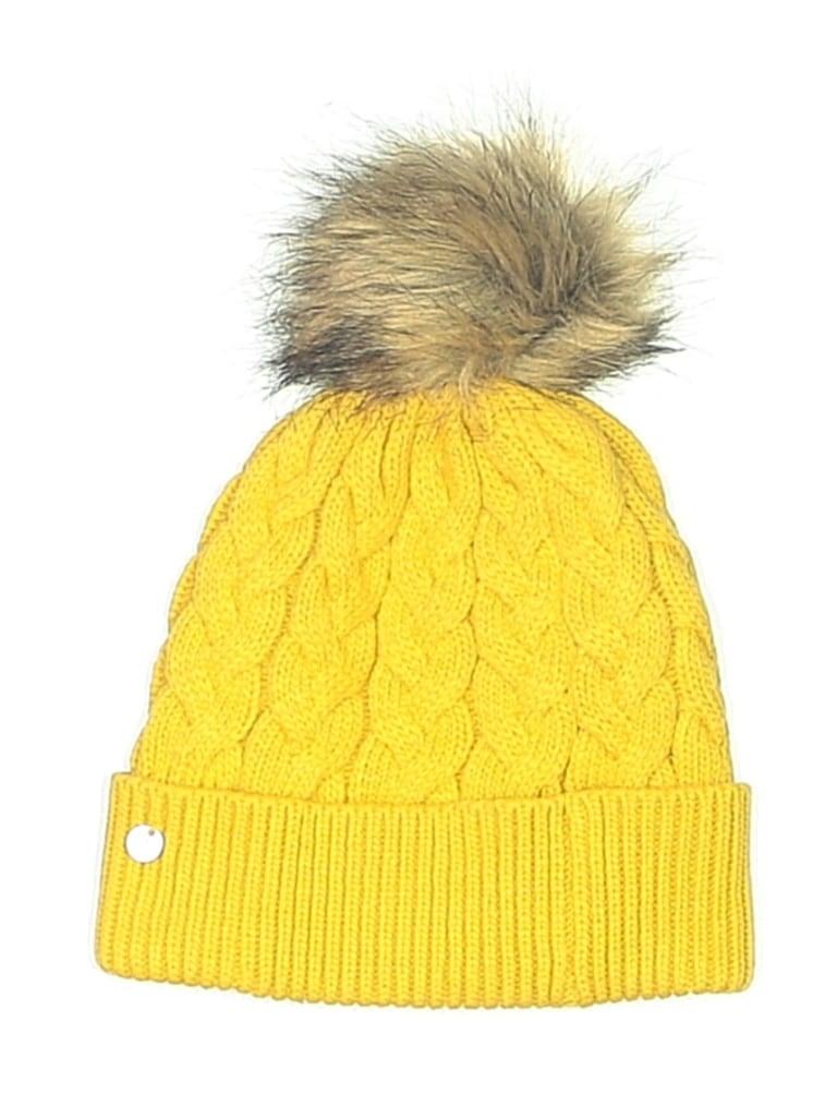 Pre-owned Joules Beanie Hat In Yellow