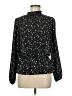 Lush 100% Polyester Black Long Sleeve Blouse Size M - photo 1