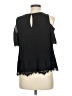 Kaari Blue 100% Polyester Black Sleeveless Blouse Size M - photo 2