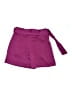 Express 100% Polyester Solid Purple Shorts Size 0 - photo 2