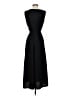 Casual Corner 100% Polyester Solid Black Casual Dress Size 4 - photo 2
