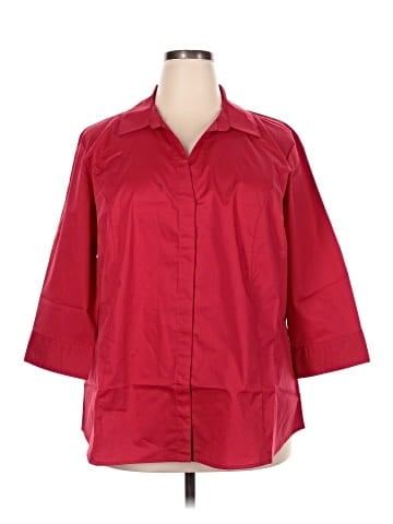 Riders by Lee 3/4 Sleeve Button-Down Shirt (view 1)