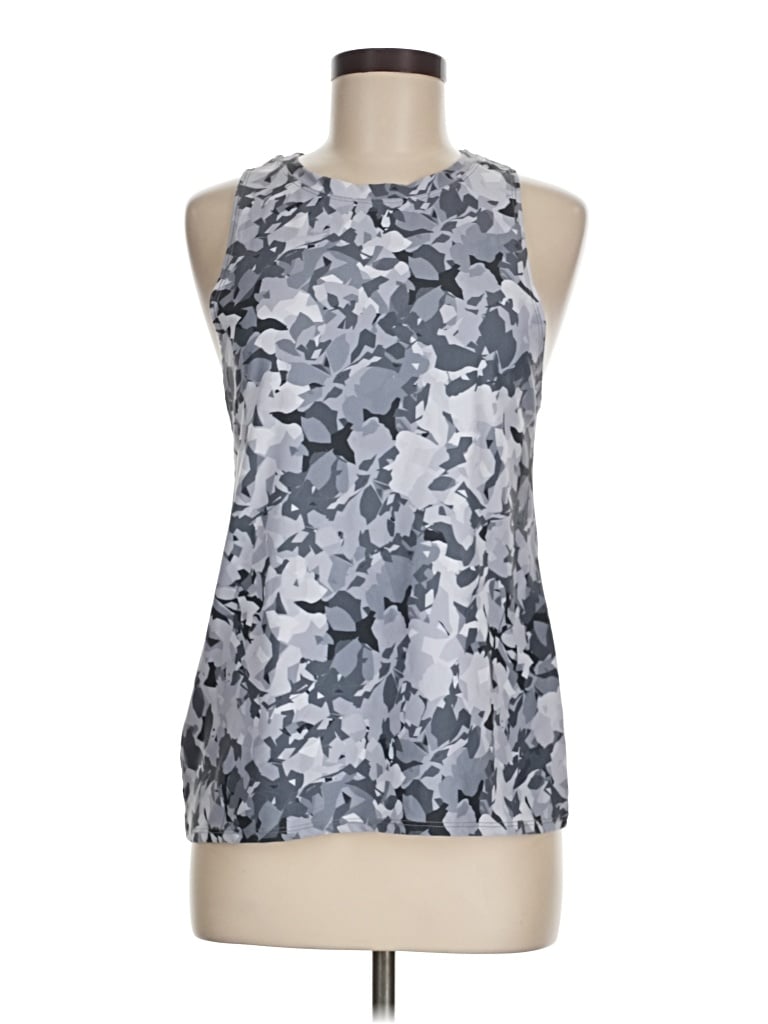 Pre-owned Savvi Tank Top Silver Halter Neckline Tops