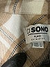 Ci Sono Plaid Tan Brown Long Sleeve Button-Down Shirt Size L - photo 7