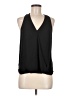 Lily White Black Sleeveless Blouse Size M - photo 1