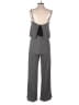 Elevenses 100% Viscose Chevron-herringbone Gray Jumpsuit Size S - photo 2