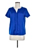 Unbranded 100% Polyester Blue Short Sleeve Blouse Size M - photo 1