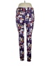 Lularoe Print Purple Leggings Size 1X (Tall & Curvy) - photo 1