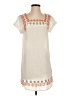 Esley 100% Rayon Ivory Short Sleeve Top Size S - photo 1