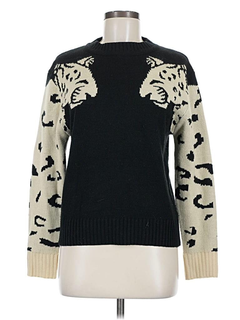 Pre-owned Unbranded Pullover Sweater In Black