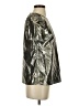 CeCe Metallic Silver Short Sleeve T-Shirt Size XS - photo 4