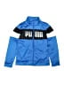 Puma 100% Polyester Color Block Blue Track Jacket Size 10 - 12 - photo 1