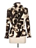 Per Se By Carlisle 100% Polyester Print Gold Brown Blazer Size 8 - photo 1