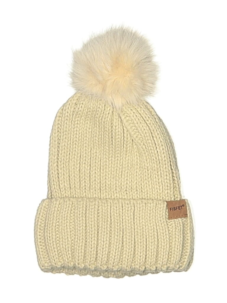 Pre-owned Assorted Brands Beanie Hat In Tan