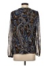 CeCe 100% Polyester Paisley Blue Long Sleeve Blouse Size S - photo 2