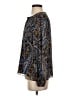 CeCe 100% Polyester Paisley Blue Long Sleeve Blouse Size S - photo 5