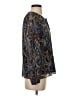 CeCe 100% Polyester Paisley Blue Long Sleeve Blouse Size S - photo 4