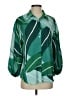 Assorted Brands 100% Polyester Color Block Green 3/4 Sleeve Blouse Size S - photo 1