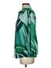 Assorted Brands 100% Polyester Color Block Green 3/4 Sleeve Blouse Size S - photo 5