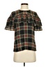 J.Crew 100% Polyester Green Short Sleeve Blouse Size 00 - photo 1