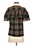 J.Crew 100% Polyester Green Short Sleeve Blouse Size 00 - photo 2