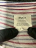 RVCA Stripes Red Burgundy Short Sleeve T-Shirt Size XS - photo 7