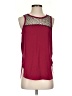 Astr Burgundy Sleeveless Top Size XS - photo 1
