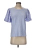 Design History Blue Short Sleeve Top Size 5 - photo 1