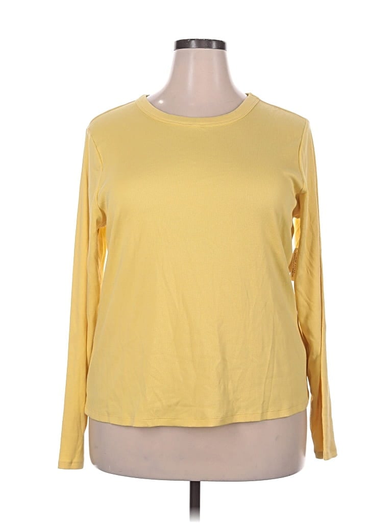 Old Navy Long Sleeve T-shirt In Yellow