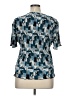 Blouseworks 100% Polyester Teal Short Sleeve Blouse Size 1X - photo 2